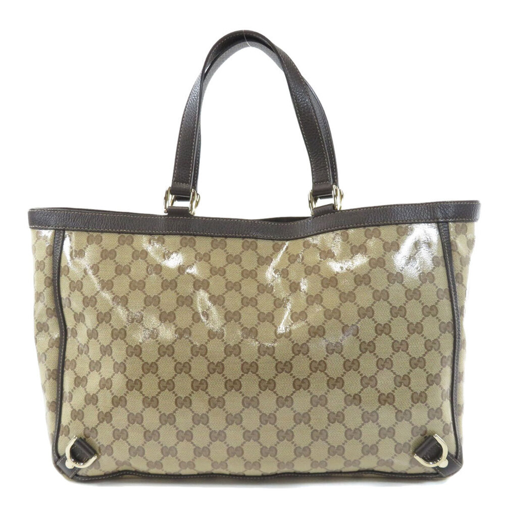 Gucci GG Supreme bag tote D Abbey Canvas brown Ring Coated Brown